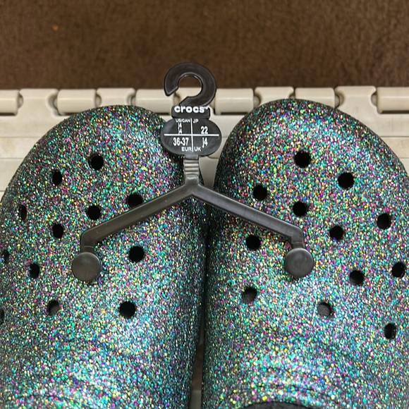 CROCS Shoes New Wtags Glitter Crocs J4 Iridescent Womens 6 Poshmark